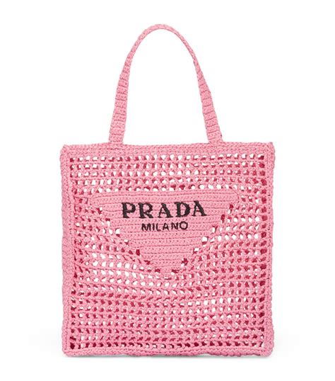 crochet prada tote bag|Prada foldable shopping tote.